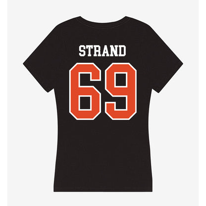 Oregon State - NCAA Football : Jacob Strand - Women's V-Neck T-Shirt-1