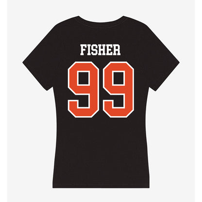 Oregon State - NCAA Football : Niklas Fisher - Women's V-Neck T-Shirt-1