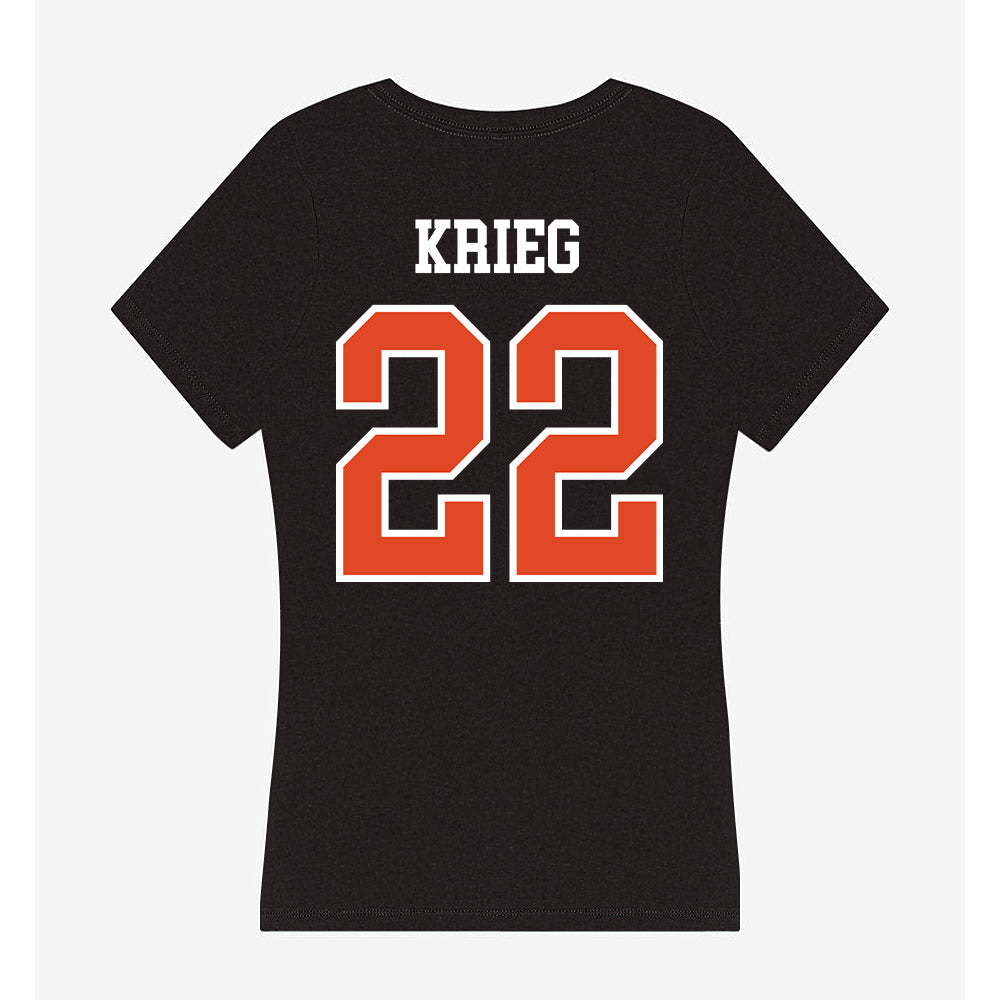 Oregon State - NCAA Baseball : Jacob Krieg - Women's V-Neck T-Shirt-1