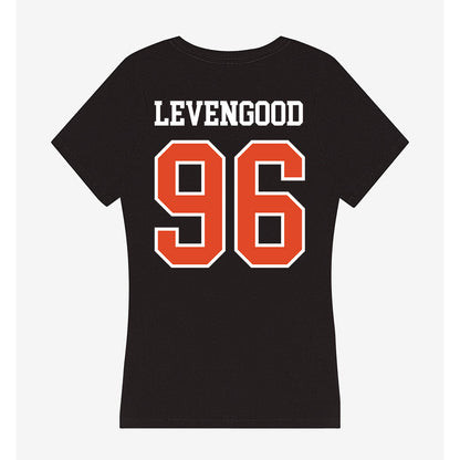 Oregon State - NCAA Football : Luke Levengood - Women's V-Neck T-Shirt-1