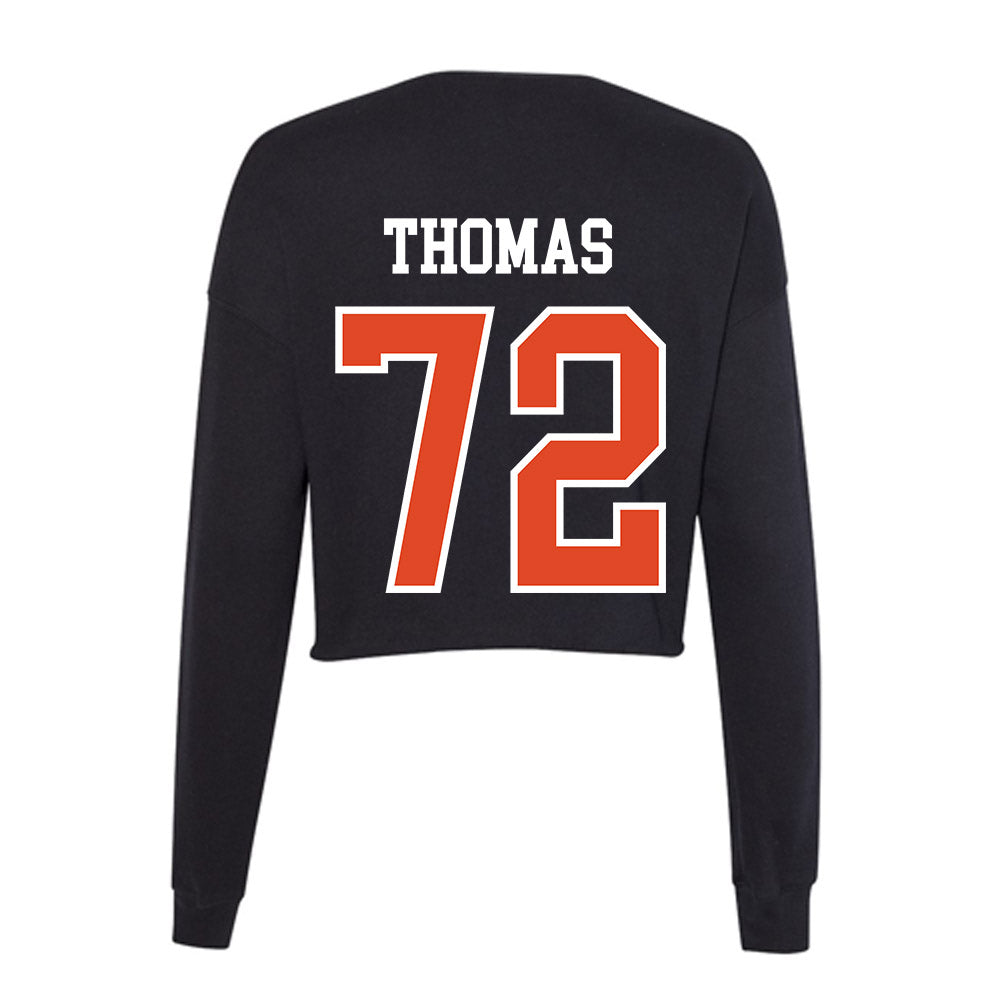 Oregon State - NCAA Football : Noah Thomas - Women's Cropped Crew Fleece-1