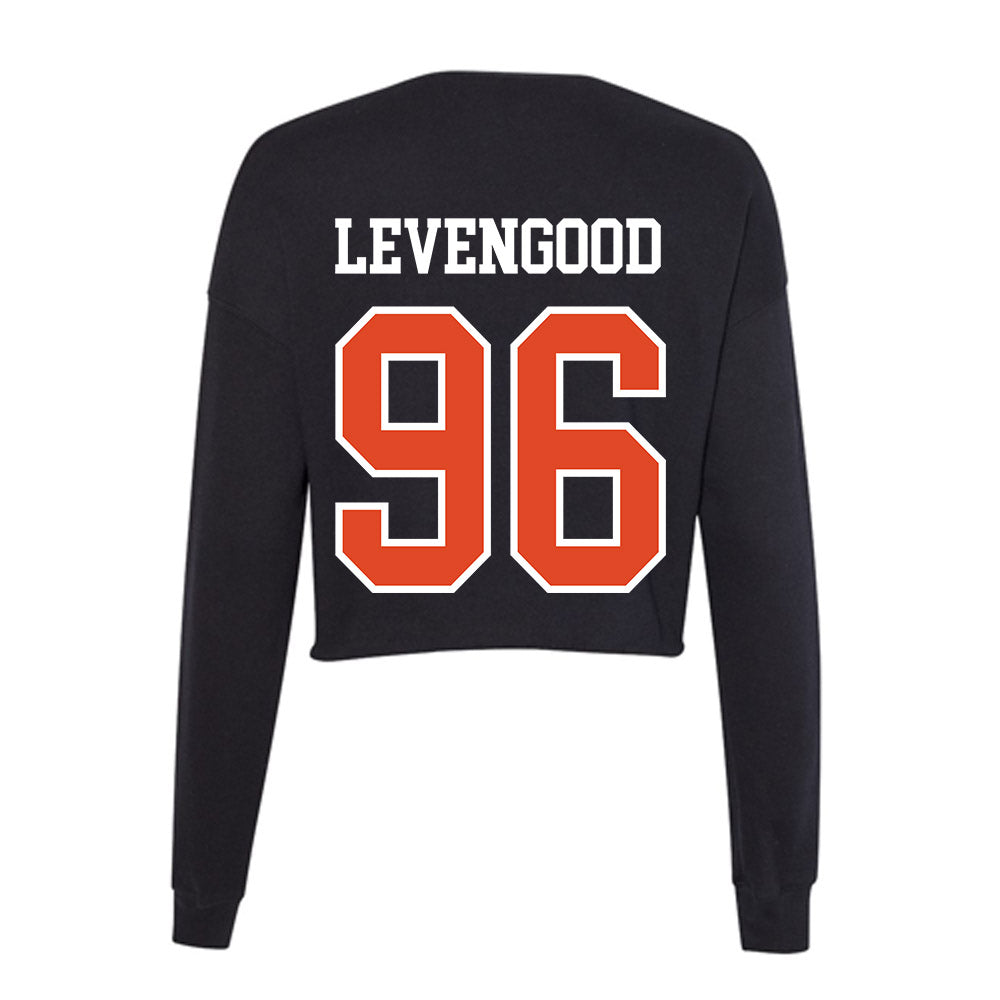 Oregon State - NCAA Football : Luke Levengood - Women's Cropped Crew Fleece-1