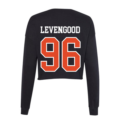 Oregon State - NCAA Football : Luke Levengood - Women's Cropped Crew Fleece-1