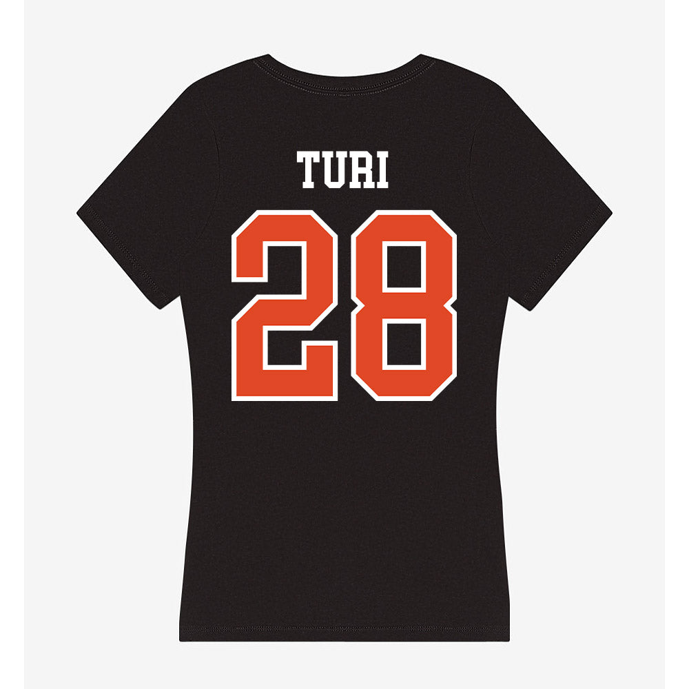 Oregon State - NCAA Women's Soccer : Megin Turi - Women's V-Neck T-Shirt-1