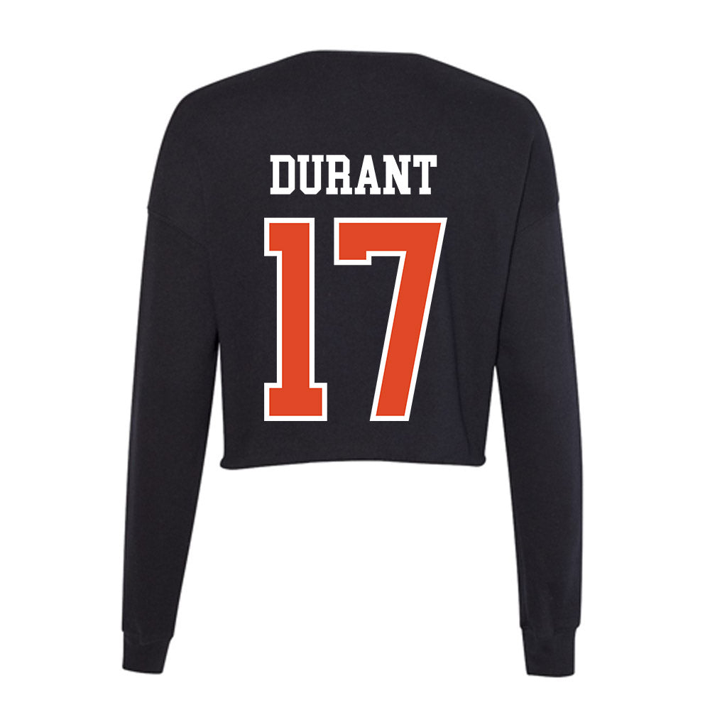 Oregon State - NCAA Football : Malachi Durant - Women's Cropped Crew Fleece-1