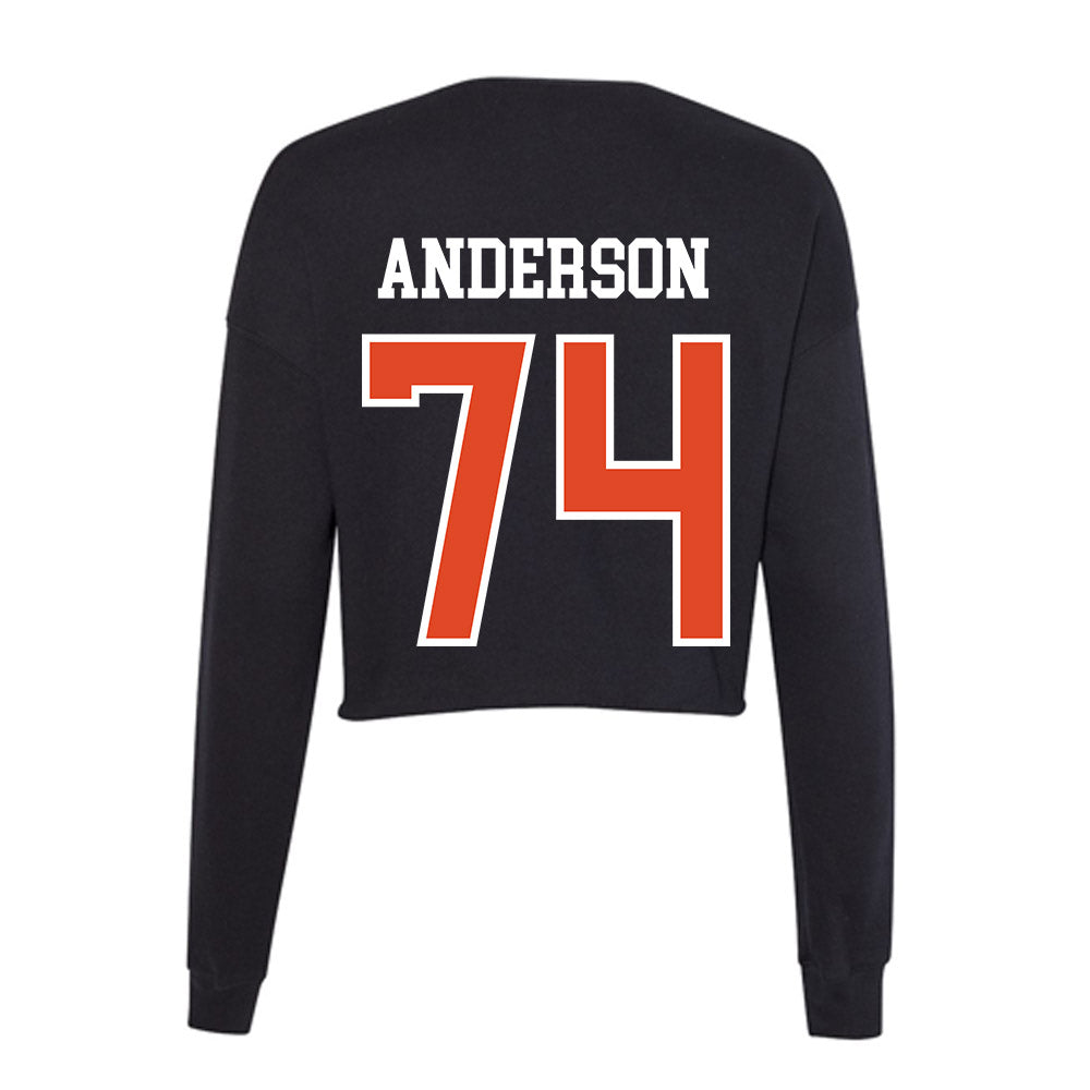 Oregon State - NCAA Football : Jacob Anderson - Women's Cropped Crew Fleece-1