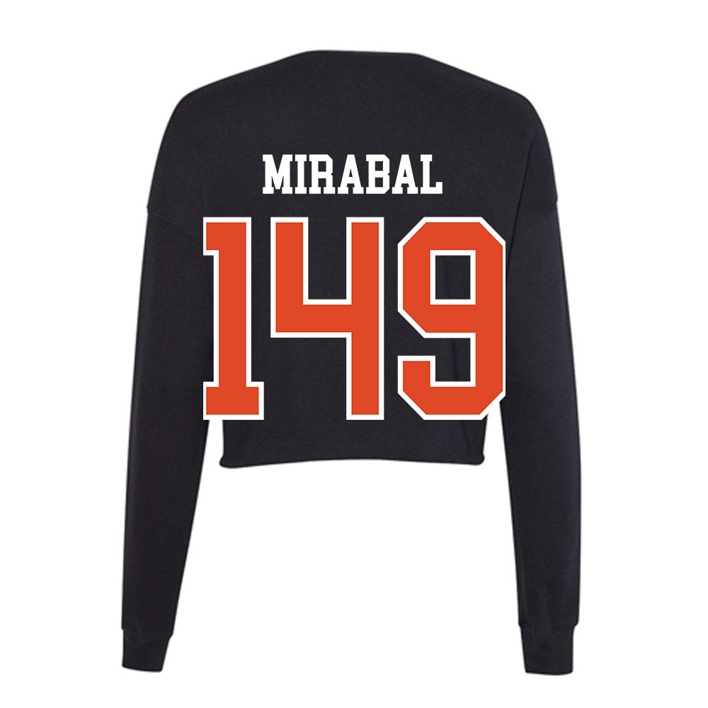 Oregon State - NCAA Wrestling : Moses Mirabal - Women's Cropped Crew Fleece-1