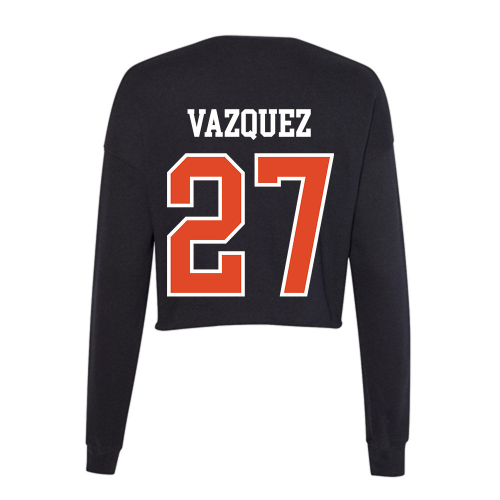 Oregon State - NCAA Baseball : Paul Vazquez - Women's Cropped Crew Fleece-1