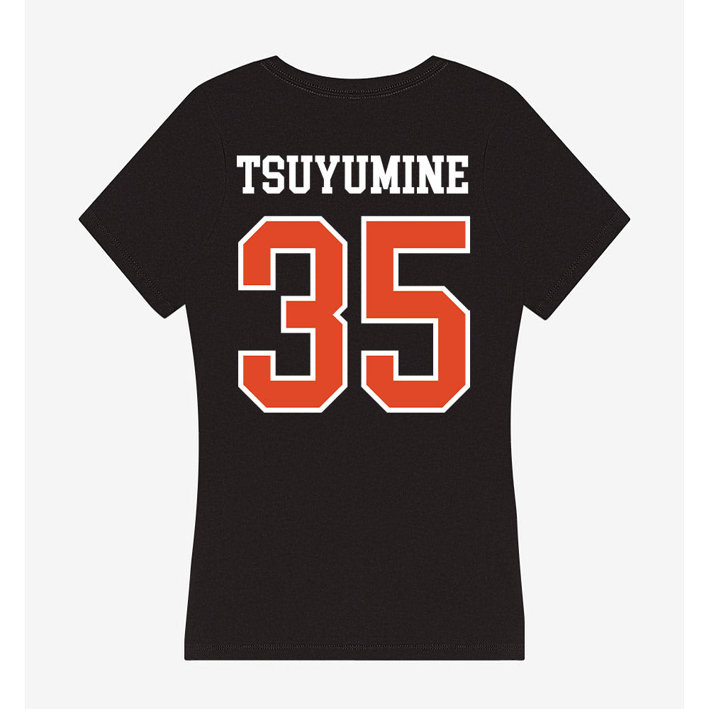 Oregon State - NCAA Football : Tetsuta Tsuyumine - Women's V-Neck T-Shirt-1