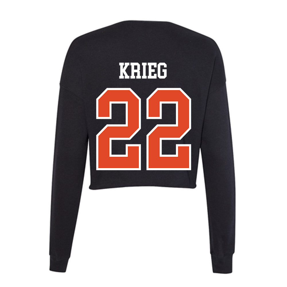 Oregon State - NCAA Baseball : Jacob Krieg - Women's Cropped Crew Fleece-1