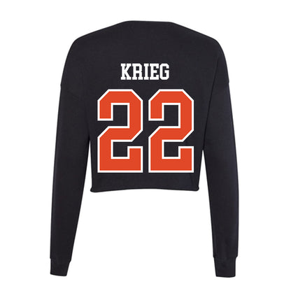 Oregon State - NCAA Baseball : Jacob Krieg - Women's Cropped Crew Fleece-1