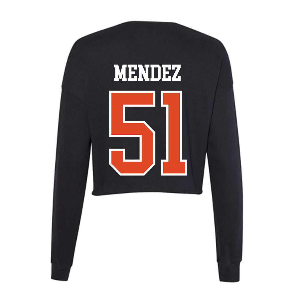 Oregon State - NCAA Baseball : Connor Mendez - Women's Cropped Crew Fleece-1