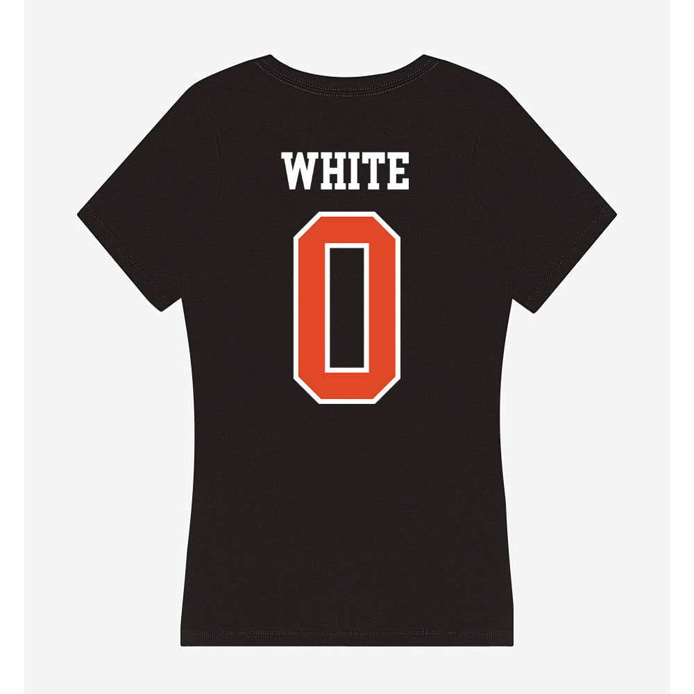 Oregon State - NCAA Men's Basketball : Desmond White - Women's V-Neck T-Shirt-1