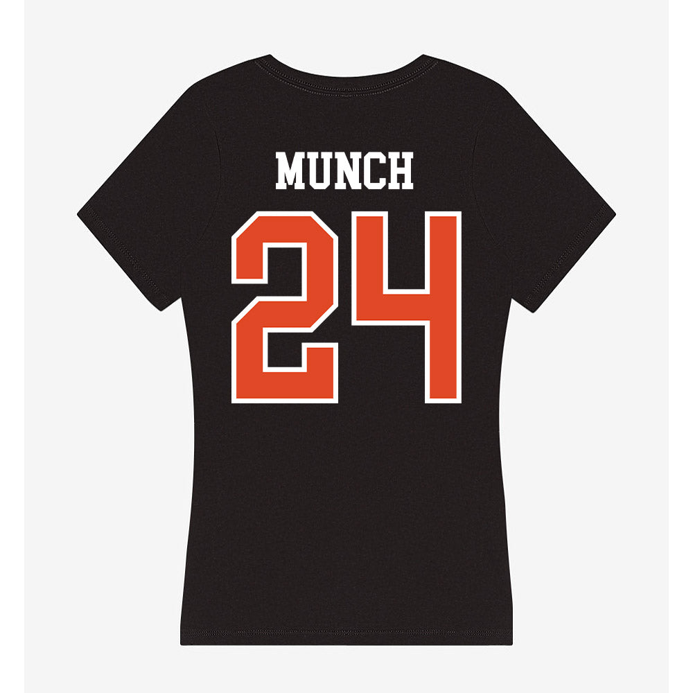 Oregon State - NCAA Men's Basketball : Johan Munch - Women's V-Neck T-Shirt-1