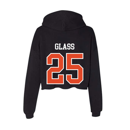 Oregon State - NCAA Football : Kourdey Glass - Women's Crop Fleece Hoodie-1