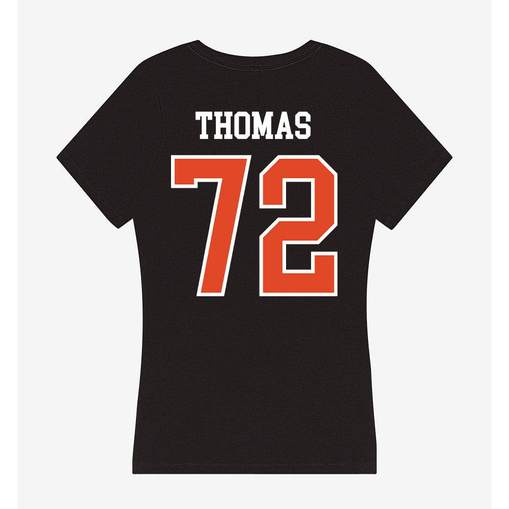 Oregon State - NCAA Football : Noah Thomas - Women's V-Neck T-Shirt-1