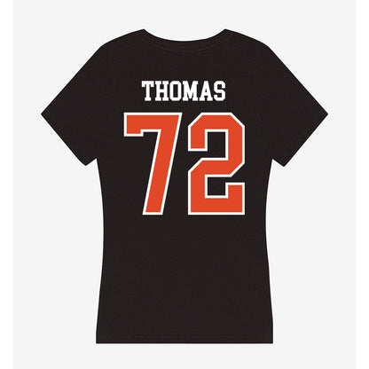 Oregon State - NCAA Football : Noah Thomas - Women's V-Neck T-Shirt-1