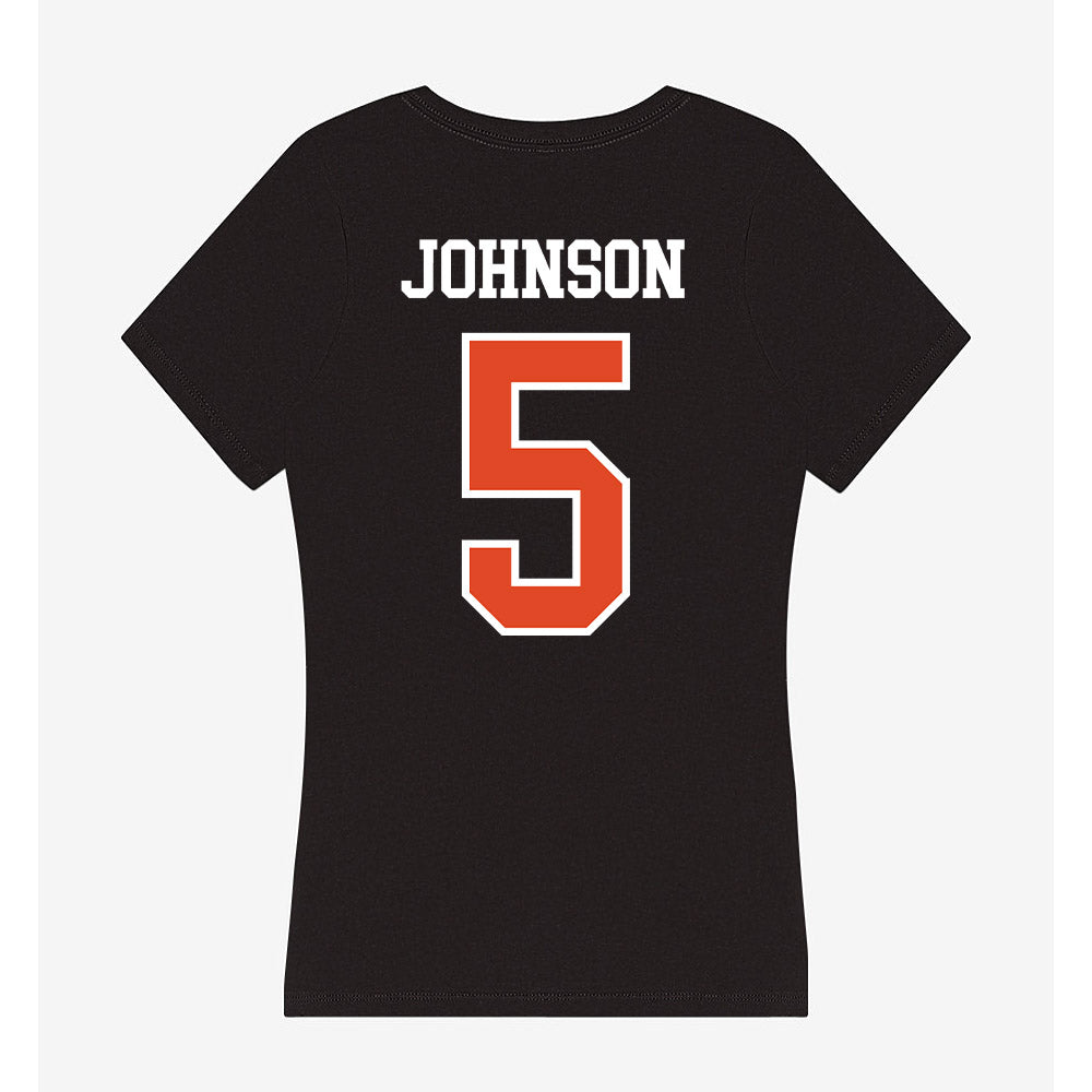Oregon State - NCAA Football : Gabarri Johnson - Women's V-Neck T-Shirt-1