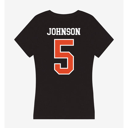 Oregon State - NCAA Football : Gabarri Johnson - Women's V-Neck T-Shirt-1