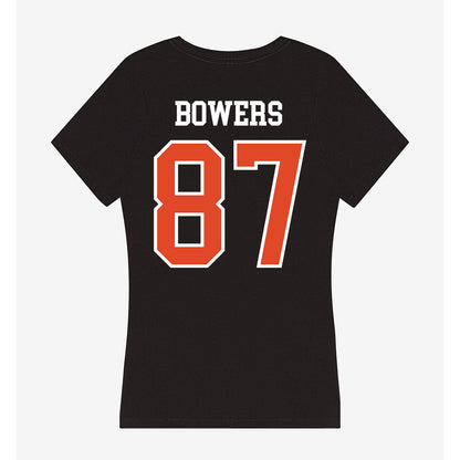 Oregon State - NCAA Football : Jackson Bowers - Women's V-Neck T-Shirt-1