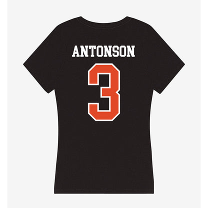 Oregon State - NCAA Women's Soccer : Lindsey Antonson - Women's V-Neck T-Shirt-1