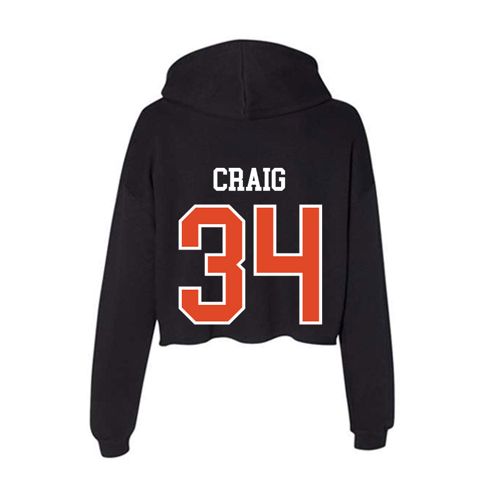 Oregon State - NCAA Football : Sean Craig - Women's Crop Fleece Hoodie-1