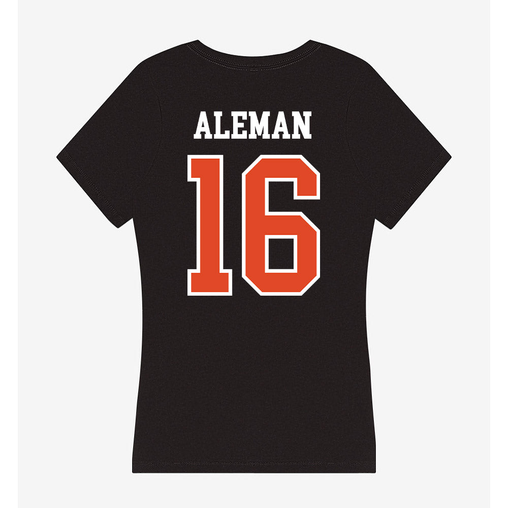 Oregon State - NCAA Softball : Kimberlee Aleman - Women's V-Neck T-Shirt-1