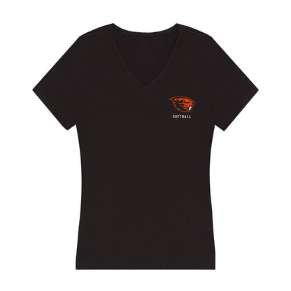 Oregon State - NCAA Softball : Emma Gochenour - Women's V-Neck T-Shirt-0
