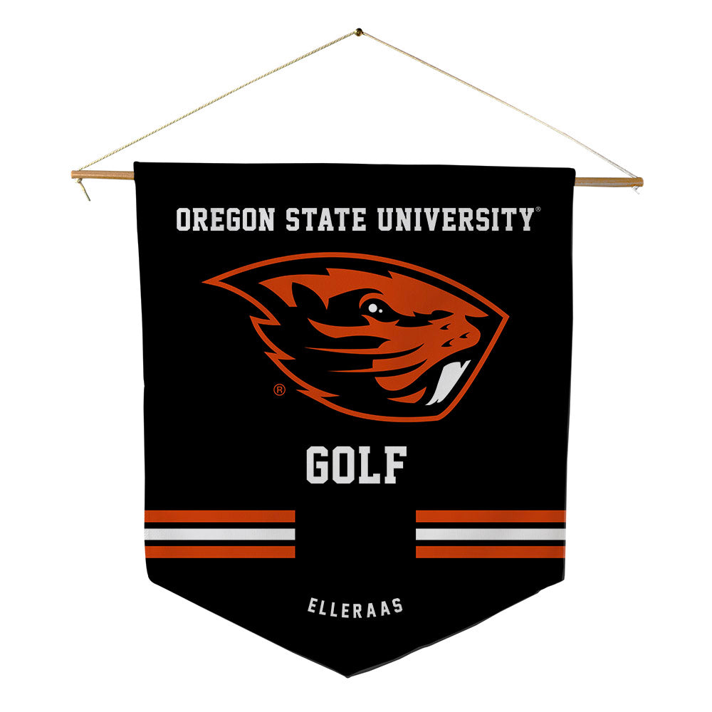 Oregon State - NCAA Men's Golf : Ethan Elleraas - Pennant - 18" x 21"-0