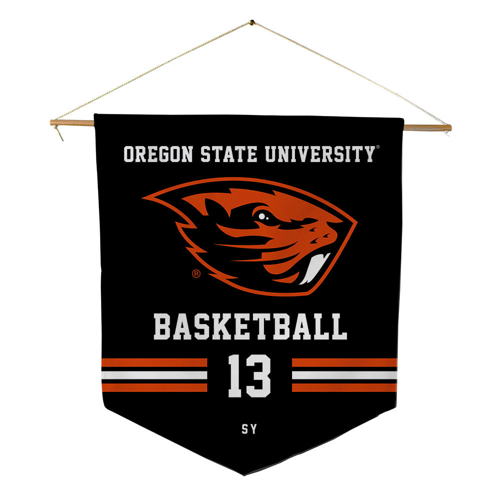 Oregon State - NCAA Men's Basketball : Isaiah Sy - Pennant - 18" x 21"-0