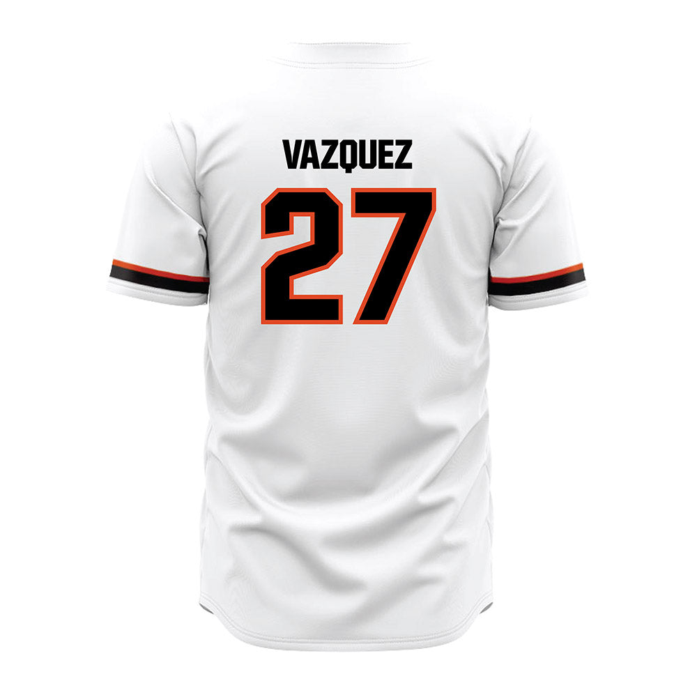 Oregon State - NCAA Baseball : Paul Vazquez - White Jersey-1