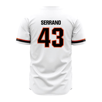 Oregon State - NCAA Baseball : Martin Serrano - White Jersey-1