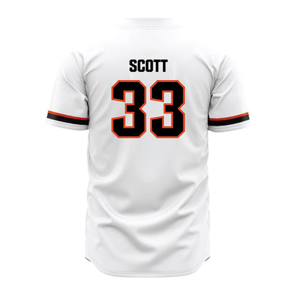 Oregon State - NCAA Baseball : Noah Scott - White Jersey-1