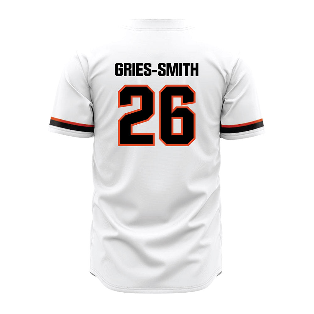 Oregon State - NCAA Baseball : Eli Gries-Smith - White Jersey-1