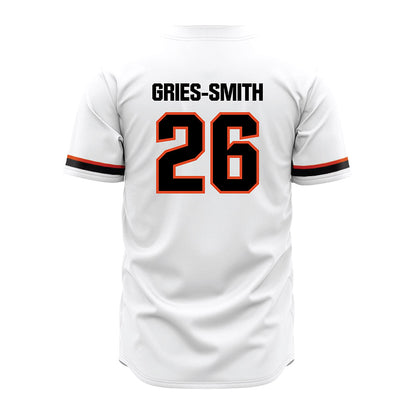 Oregon State - NCAA Baseball : Eli Gries-Smith - White Jersey-1
