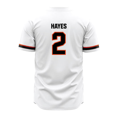 Oregon State - NCAA Baseball : Nyan Hayes - White Jersey-1