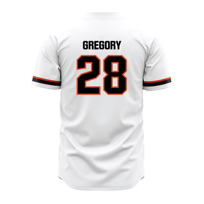 Oregon State - NCAA Baseball : Calvin Gregory - White Jersey-1