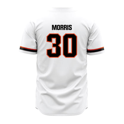 Oregon State - NCAA Baseball : Trey Morris - White Jersey-1