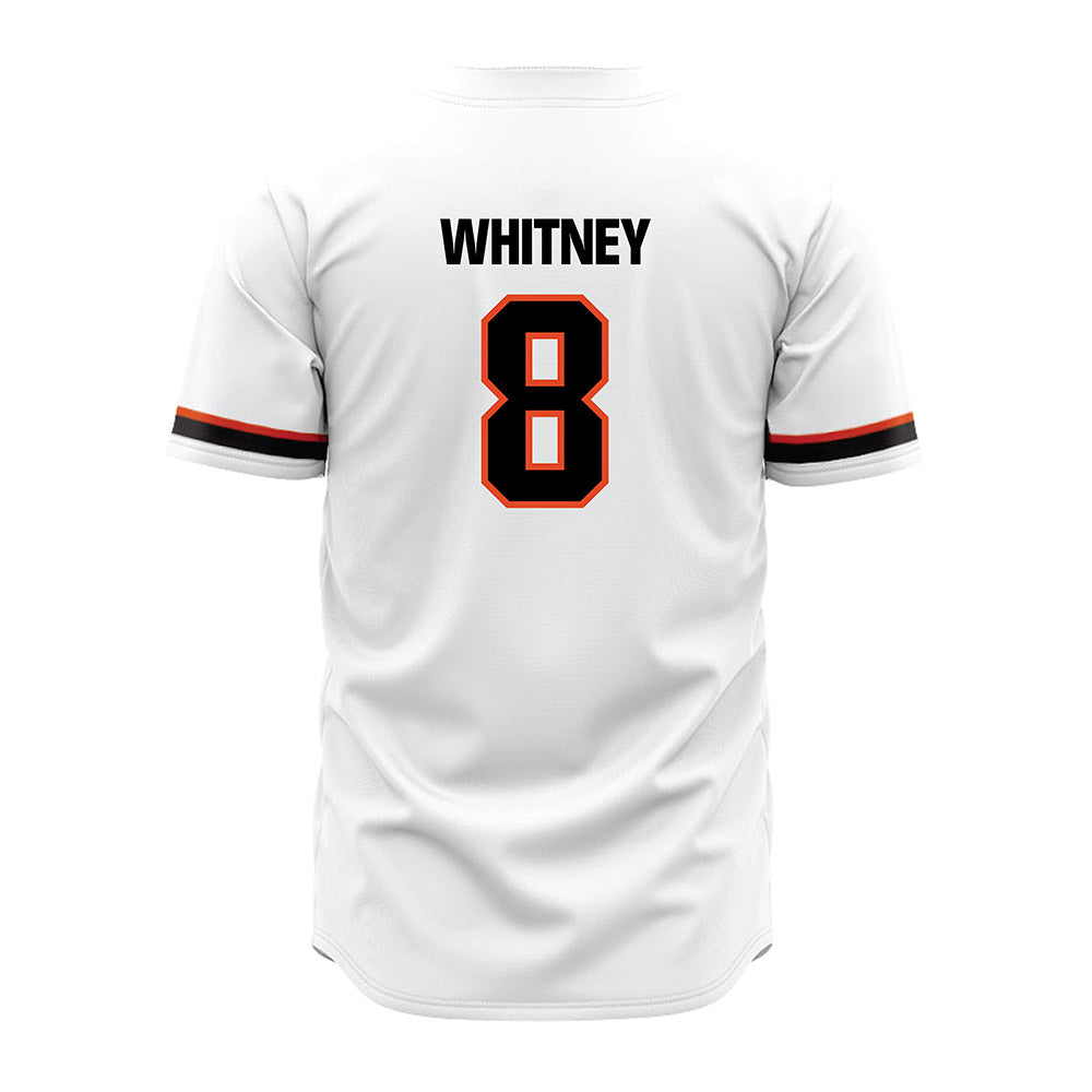 Oregon State - NCAA Baseball : Dax Whitney - White Jersey-1