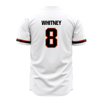 Oregon State - NCAA Baseball : Dax Whitney - White Jersey-1