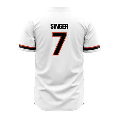 Oregon State - NCAA Baseball : Aj Singer - White Jersey-1