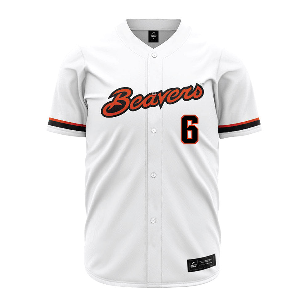 Oregon State - NCAA Baseball : Easton Talt - White Jersey-0