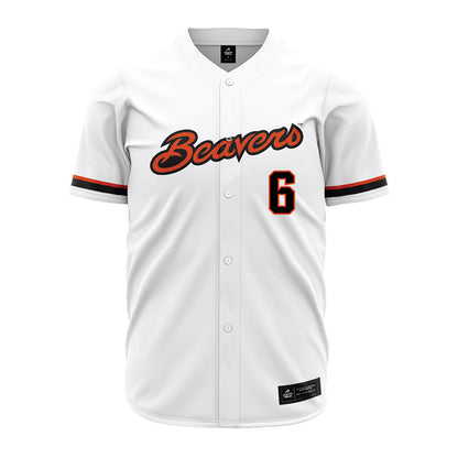 Oregon State - NCAA Baseball : Easton Talt - White Jersey-0