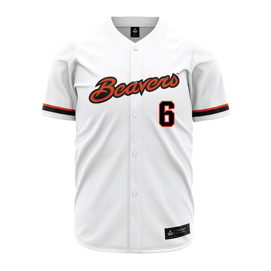 Oregon State - NCAA Baseball : Easton Talt - White Jersey-0