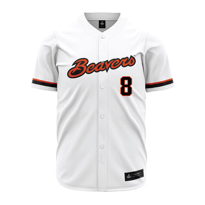 Oregon State - NCAA Baseball : Dax Whitney - White Jersey-0