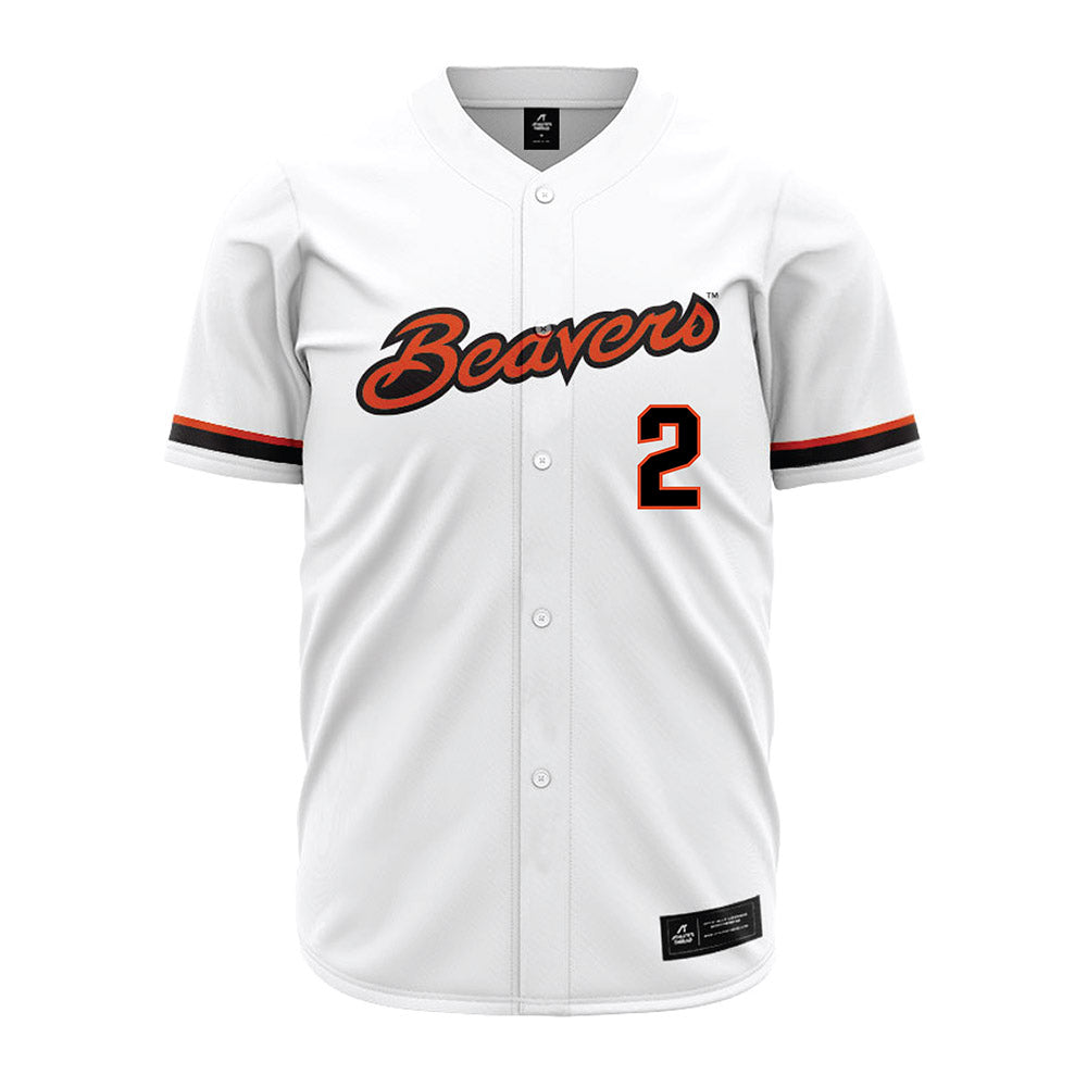 Oregon State - NCAA Baseball : Nyan Hayes - White Jersey-0
