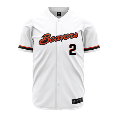 Oregon State - NCAA Baseball : Nyan Hayes - White Jersey-0