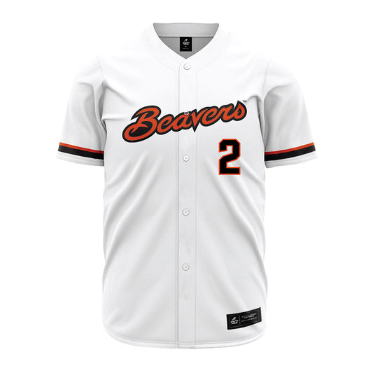 Oregon State - NCAA Baseball : Nyan Hayes - White Jersey-0