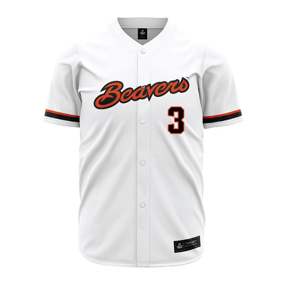 Oregon State - NCAA Baseball : Mason Pike - White Jersey-0