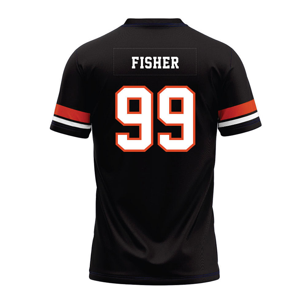 Oregon State - NCAA Football : Niklas Fisher - Black Premium Football Jersey-1